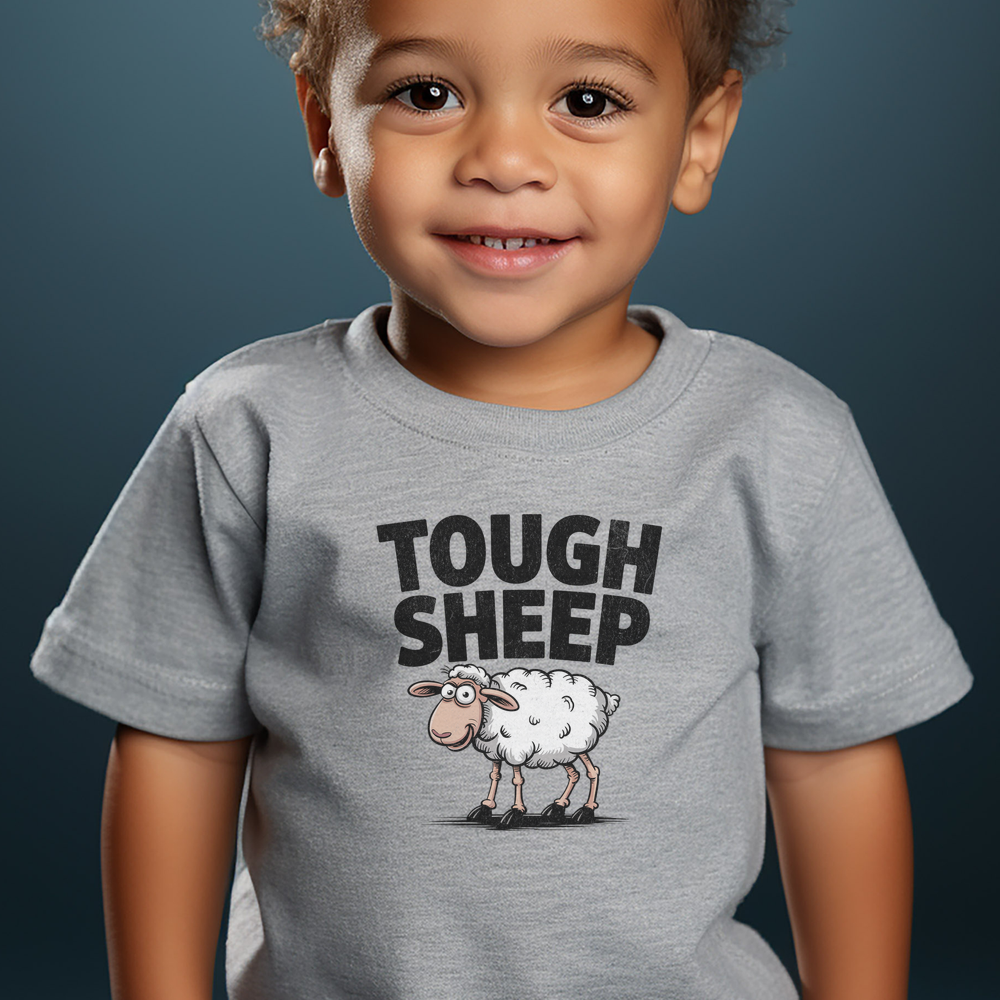 Funny Tough Sheep - Athletic Heather