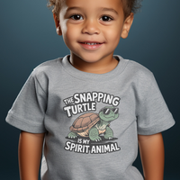 Snapping Turtle Spirit Animal Toddler T Shirt - Athletic Heather