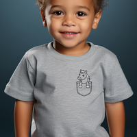 Horse In Pocket Toddler T Shirt - Athletic Heather