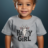 Hay Girl Toddler T Shirt - Athletic Heather