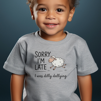 Dilly Dallying Sheep Toddler T Shirt - Athletic Heather