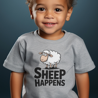 Sheep Happens Toddler T Shirt - Athletic Heather