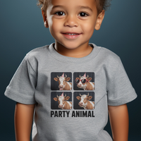 Party Animal Toddler Dark - Athletic Heather