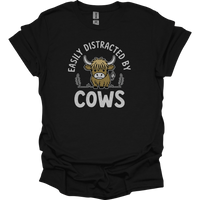 Easily Distracted By Cows - Black