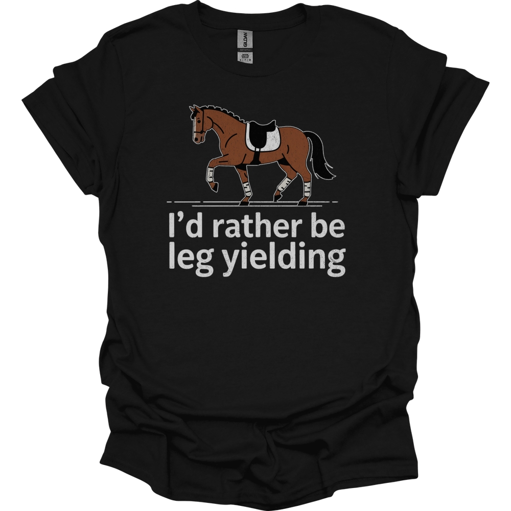 Id Rather Be Leg Yielding Dressage - Black