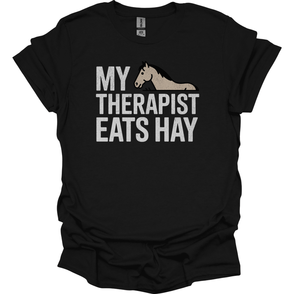 My Therapist Eats Hay - Black