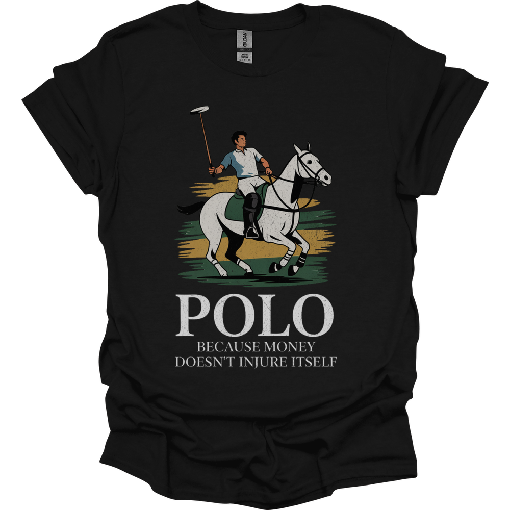 Polo Because Money Doesnt Injure Itself - Black