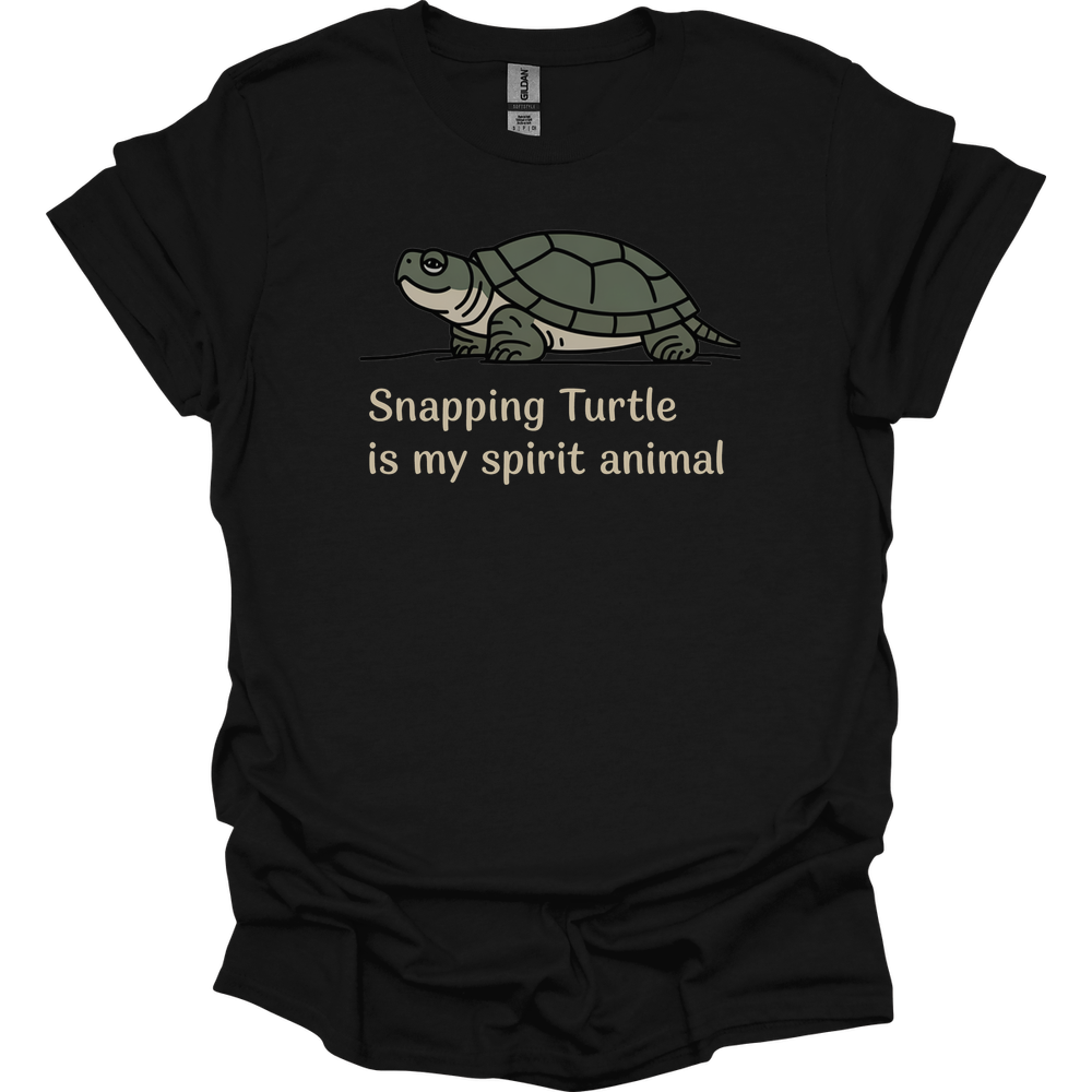 Snapping Turtle Is My Spirit Animal - Black
