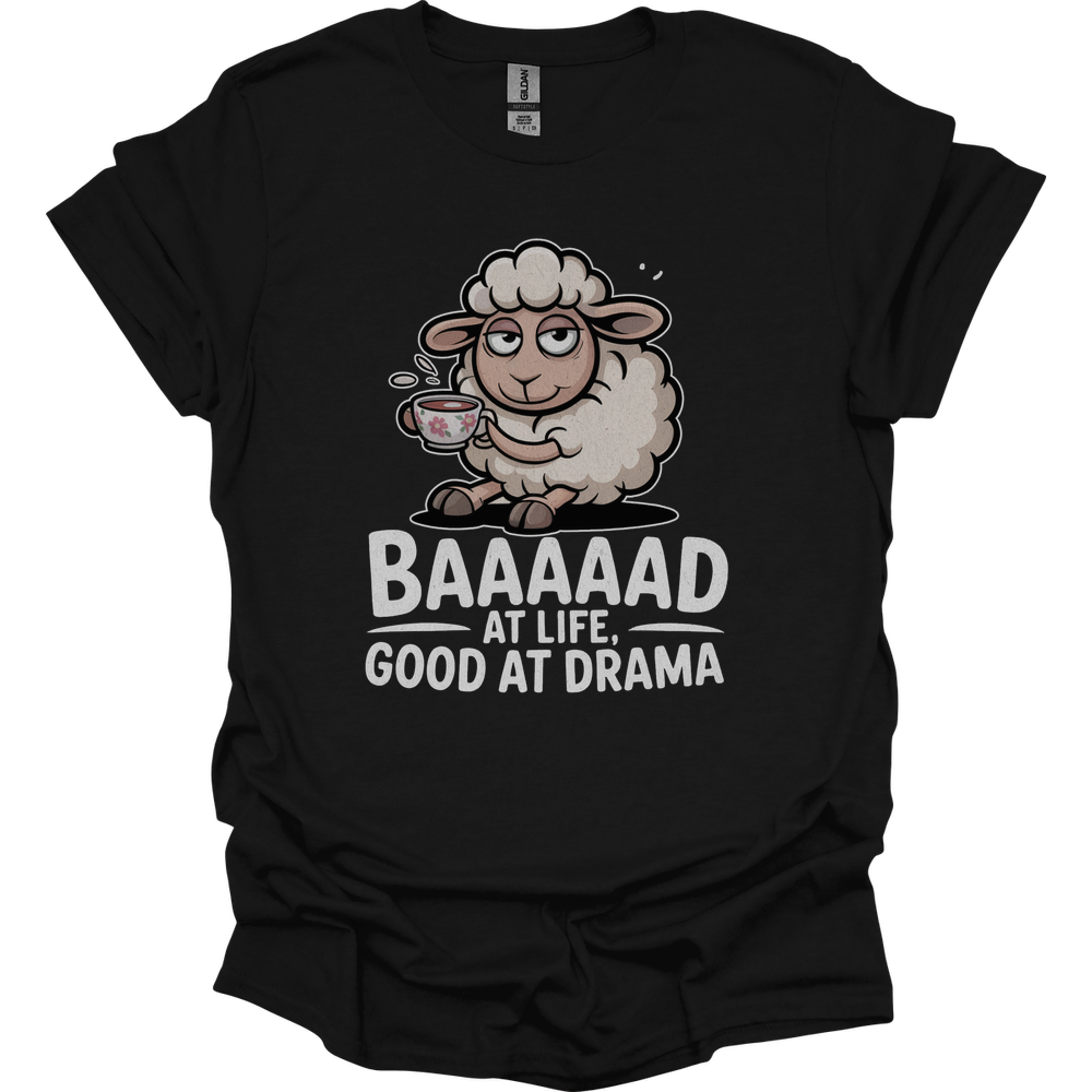 Baaad At Life Good At Drama Adult Dark - Black
