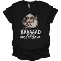 Baaad At Life Good At Drama Adult Dark - Black