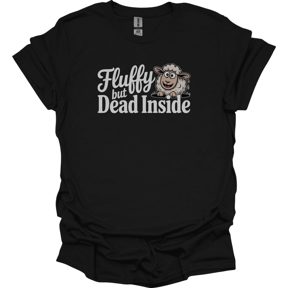 Fluffy But Dead Inside Adult Dark - Black