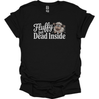 Fluffy But Dead Inside Adult Dark - Black