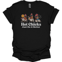 Hot Chicks Just Do It Better Adult Dark - Black
