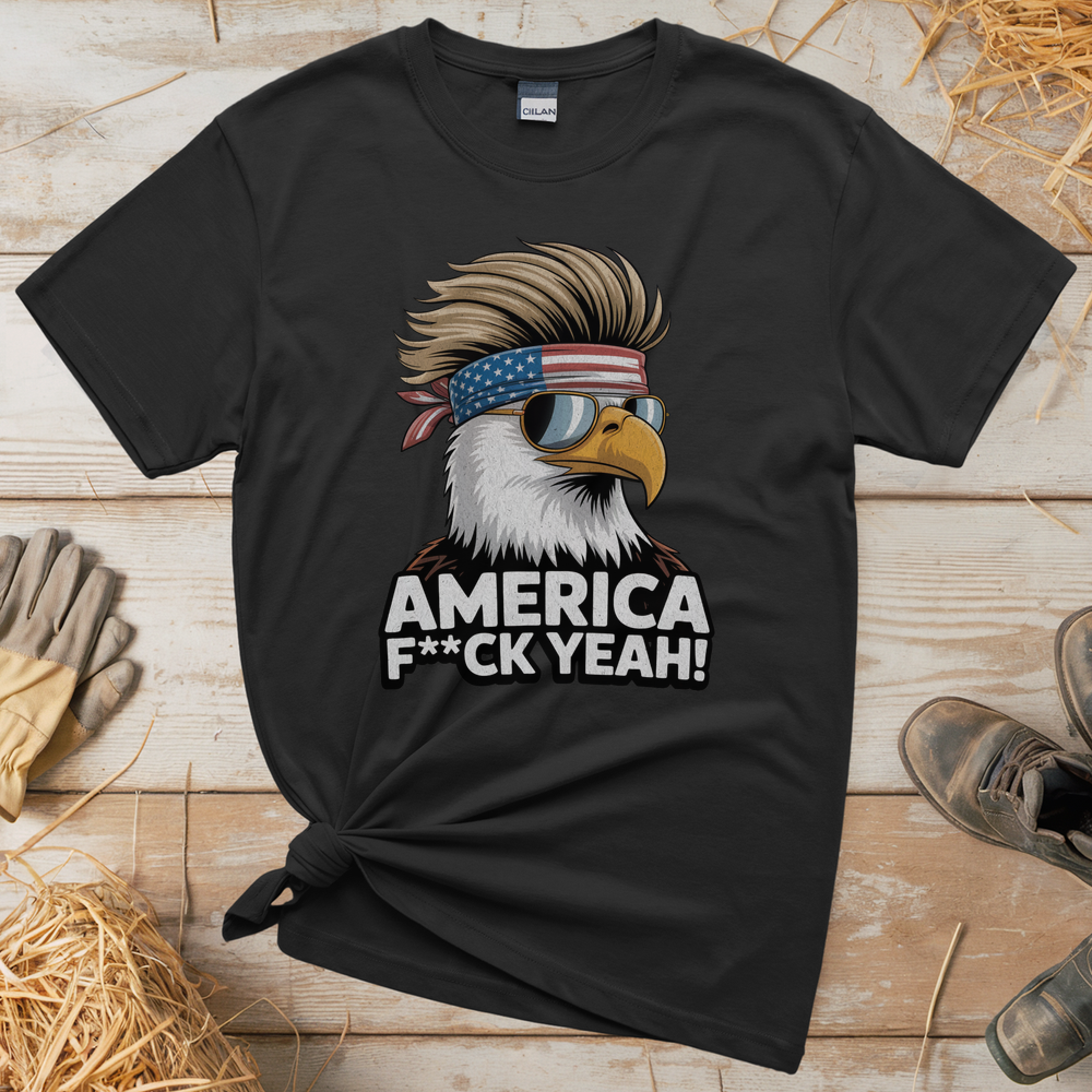 American Patirot Eagle (Adult Unisex T-Shirt) - Black