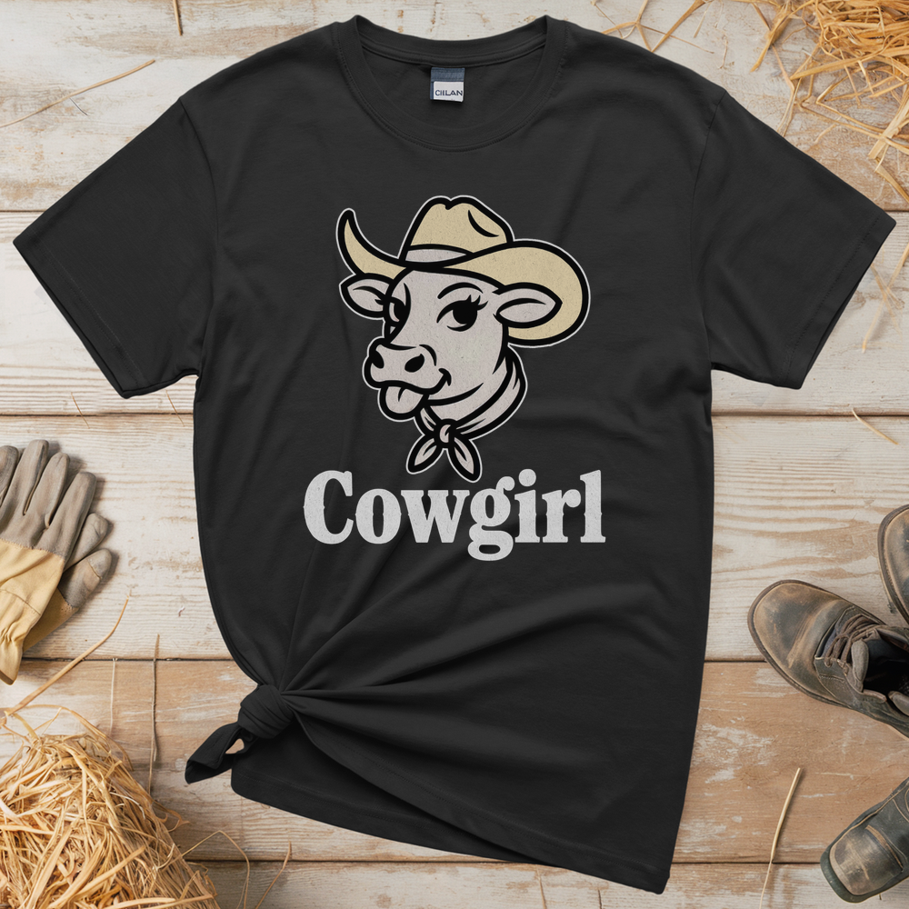 Cowgirl (Adult Unisex T-Shirt) - Black