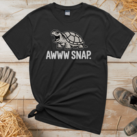 Awww Snap (Adult Unisex Tee) - Black