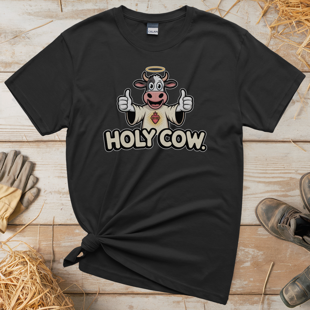 Holy Cow Adult (Unisex Tee) - Black