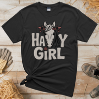 Hay Girl (Adult Unisex Tee) - Black