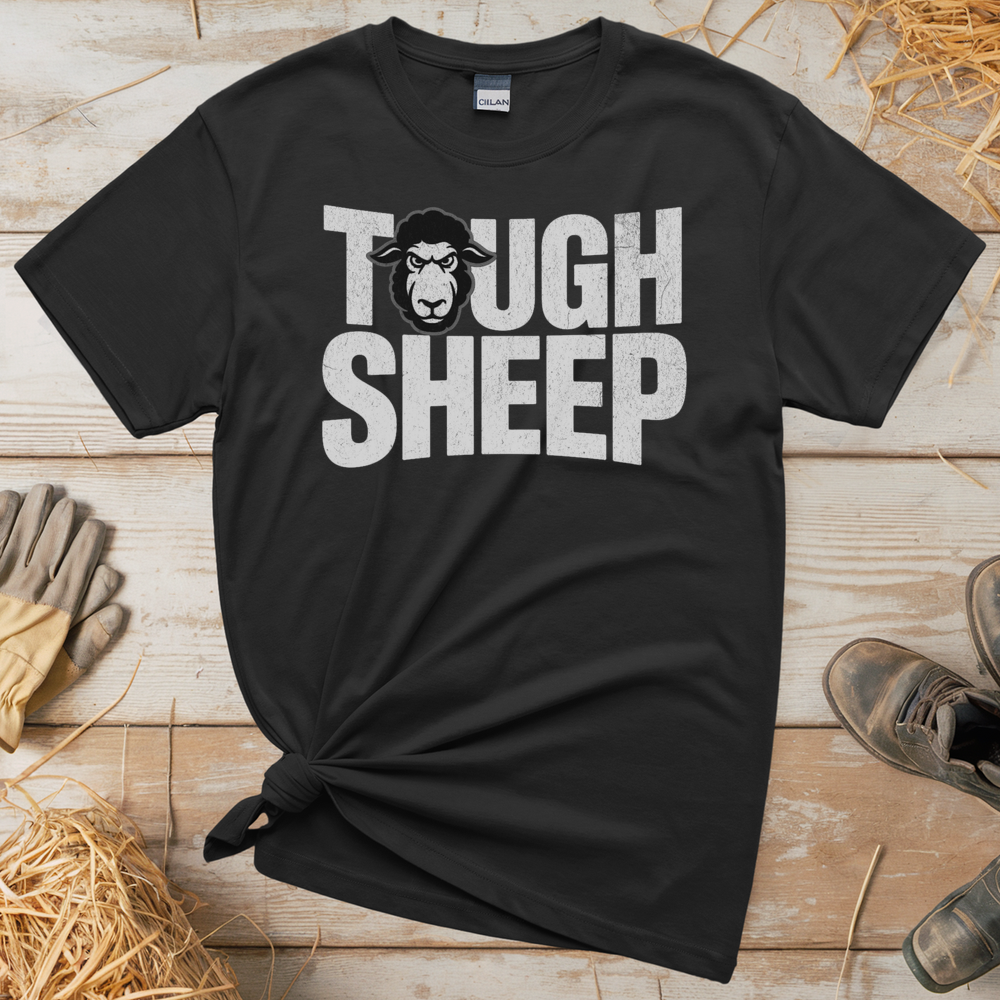 Tough Sheep (Adult Unisex Tee) - Black