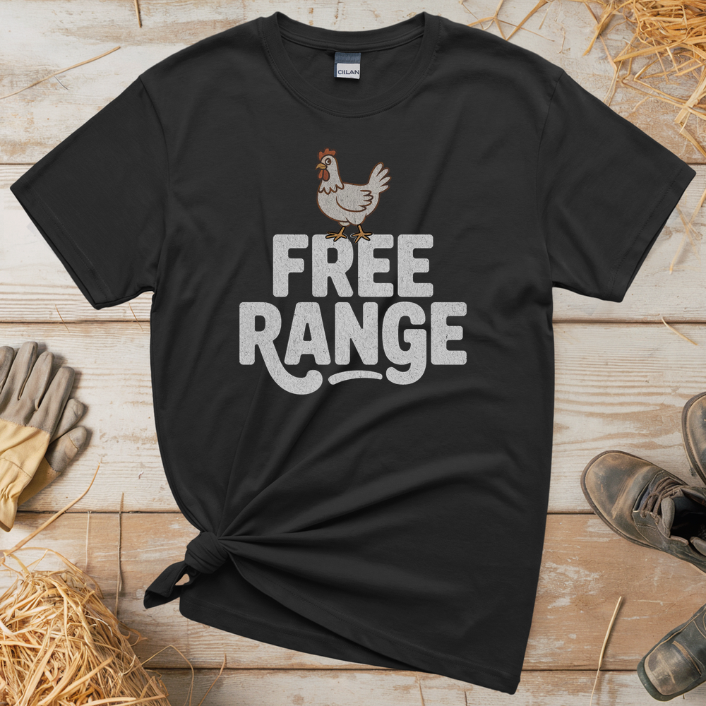 Free Range (Adult Unisex Tee) - Black