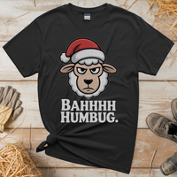 Bahhh Humbug Christmas (Adult Unisex Tee) - Black