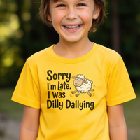 Dilly Dallying Child T Shirt - Daisy