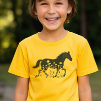 Flower Horse Child T Shirt - Daisy