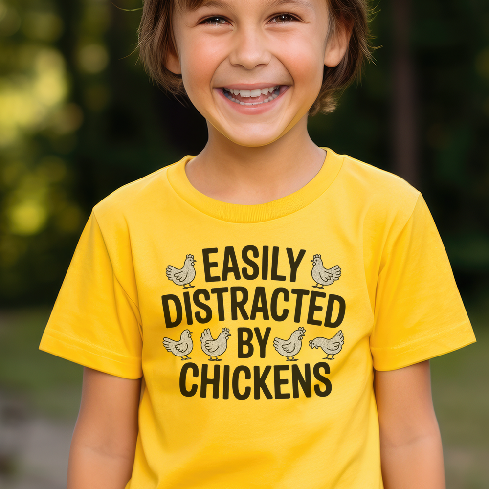 Easily Distracted By Chickens Child - Daisy