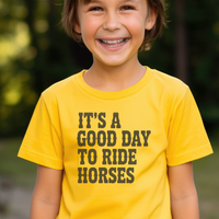 Good Day To Ride Horses Child Tee - Daisy