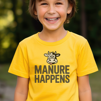 Manure Happens Child Tee - Daisy