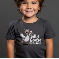 Silly Goose On The Loose Toddler - Dark Heather Grey