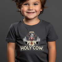 Holy Cow Toddler - Dark Heather Grey