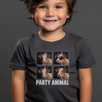 Party Animal Toddler Dark - Dark Heather Grey