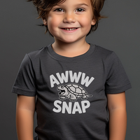 Awww Snapping Turtle Toddler Dark - Dark Heather Grey