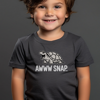 Awww Snap Toddler Dark - Dark Heather Grey
