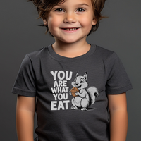 You Are What You Eat Toddler - Dark Heather Grey