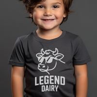 Legend Dairy Toddler Tee - Dark Heather Grey
