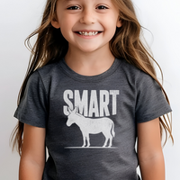 Smart Ass Child T Shirt - Dark Heather