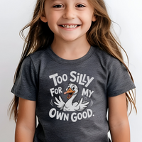 Silly Goose Child T Shirt - Dark Heather