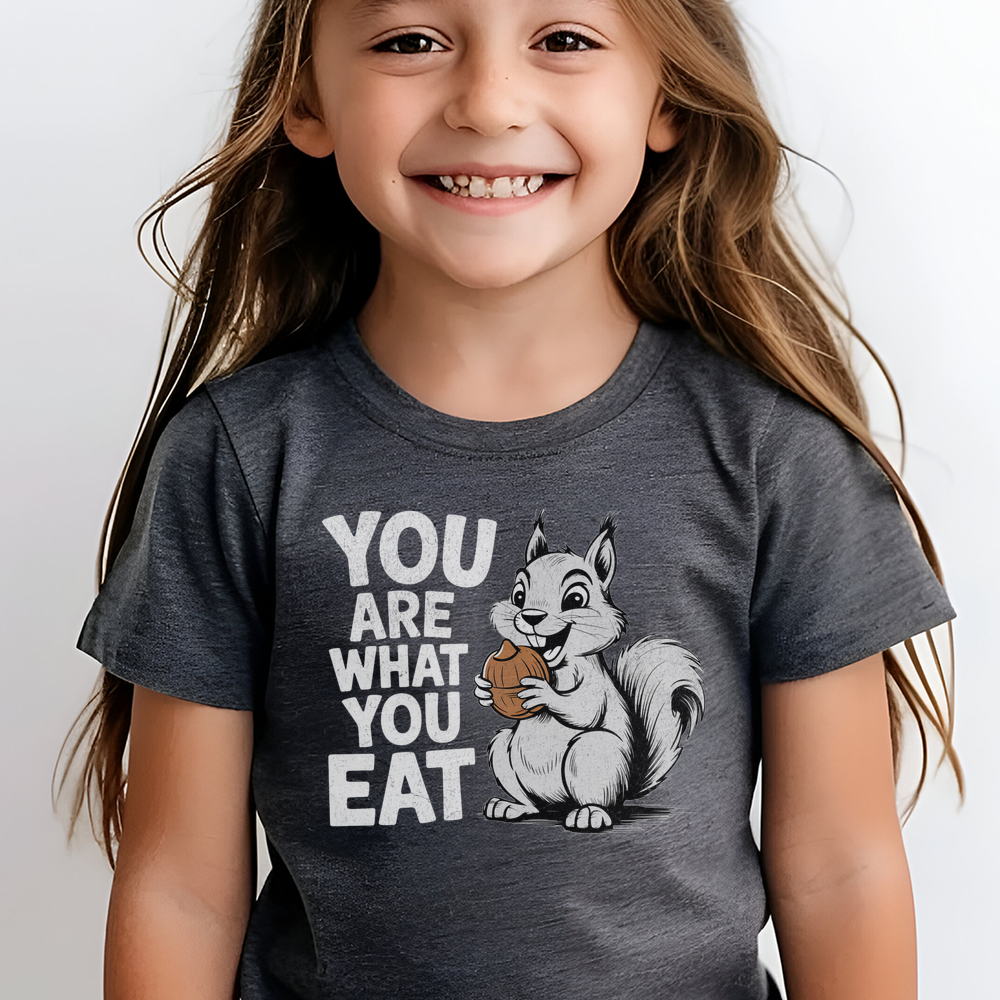 You Are What You Eat Child T Shirt - Dark Heather