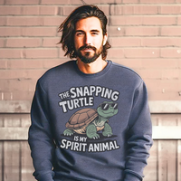 Snapping Turtle (Adult Sweatshirt) - Dark Heather