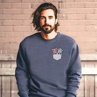 Sheep And Pig In Pocket - Dark Heather