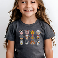 Barnyard Animals Child - Dark Heather