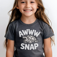 Awww Snapping Turtle Child Dark - Dark Heather