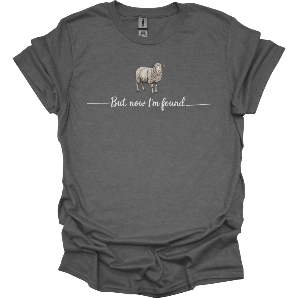 But Now Im Found Spiritual Sheep - Graphite Heather
