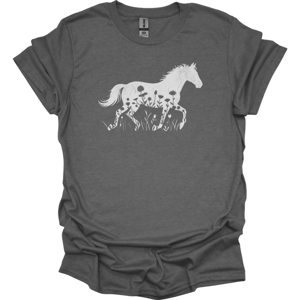 Flower Horse - Graphite Heather