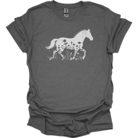 Flower Horse - Graphite Heather