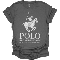 Polo Cause Money Doesnt Injure Itself - Graphite Heather