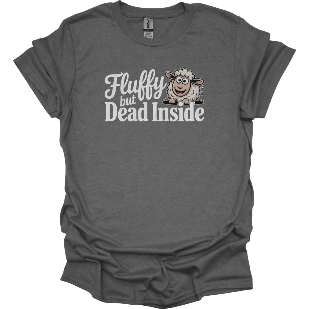 Fluffy But Dead Inside Adult Dark - Graphite Heather