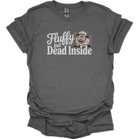 Fluffy But Dead Inside Adult Dark - Graphite Heather